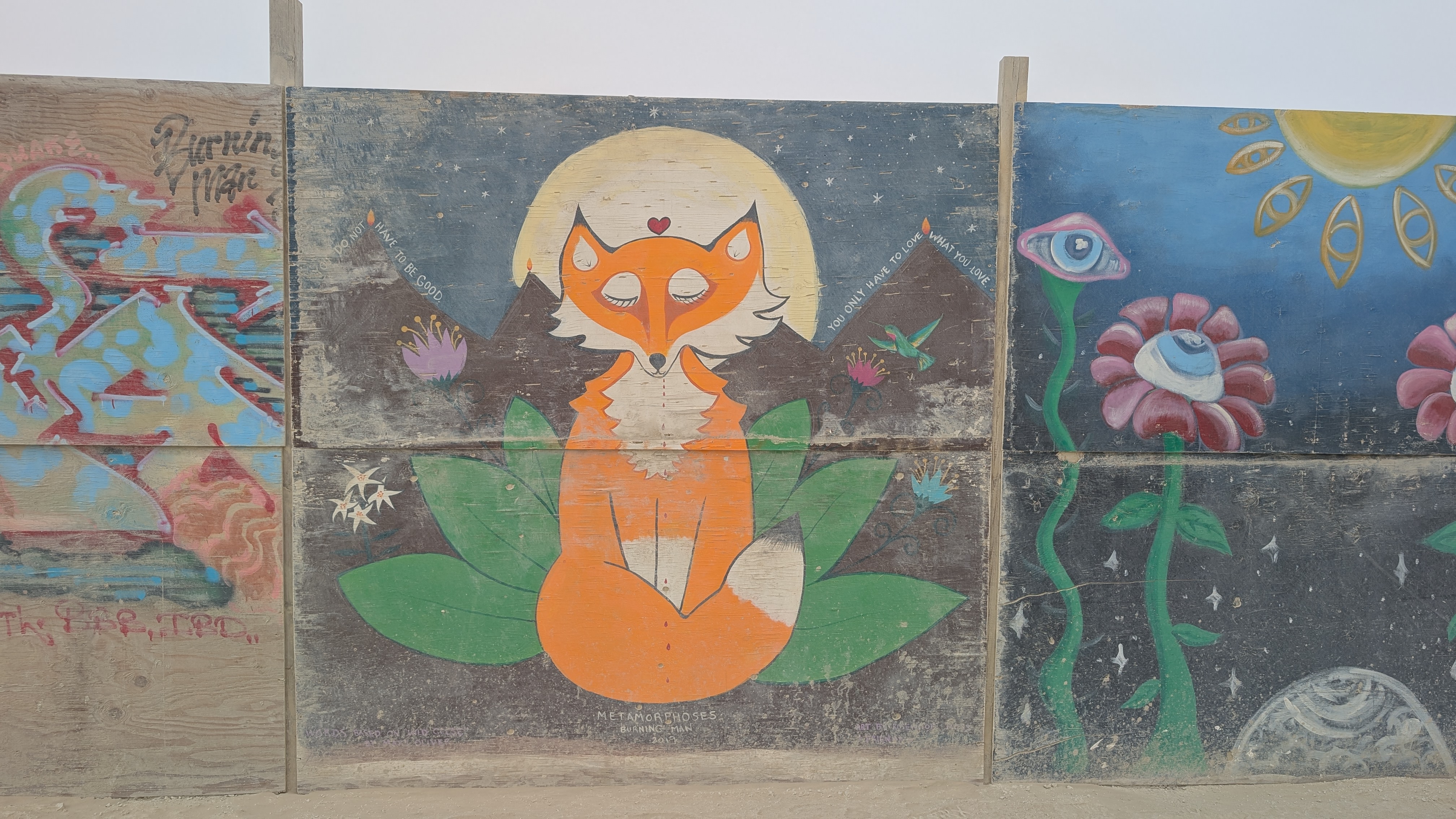 Fox Mural at Burning Man 2026